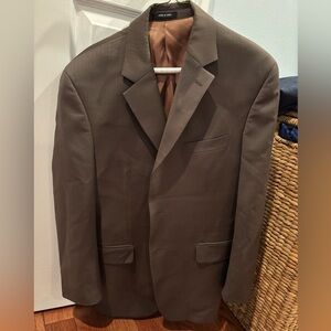 Men’s Michael Kors Brown Pinstripe Suit 38S/30x30